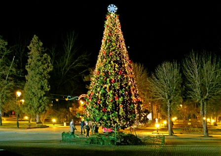 Открытие новогодней елки в Трускавце